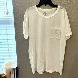 J. Crew white tee shirt